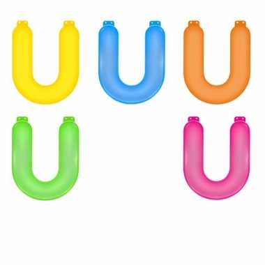 Gekleurde u opblaasletter