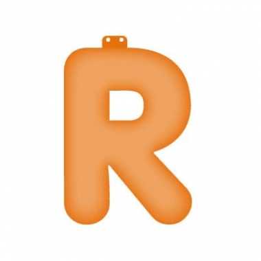 Oranje r opblaasletter